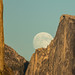 Moon Rise Between Half Dome and El Capitan