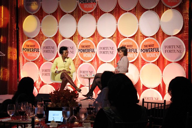 Mellody Hobson (Ariel Investments) and Pattie Sellers (Fortune)