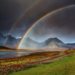 Double Rainbow on Blà Bheinn, Skye