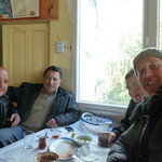 Ali, Hoca, Sahin, and me at breakfast this morning <a style="margin-left:10px; font-size:0.8em;" href="http://www.flickr.com/photos/59134591@N00/8247770826/" target="_blank">@flickr</a>