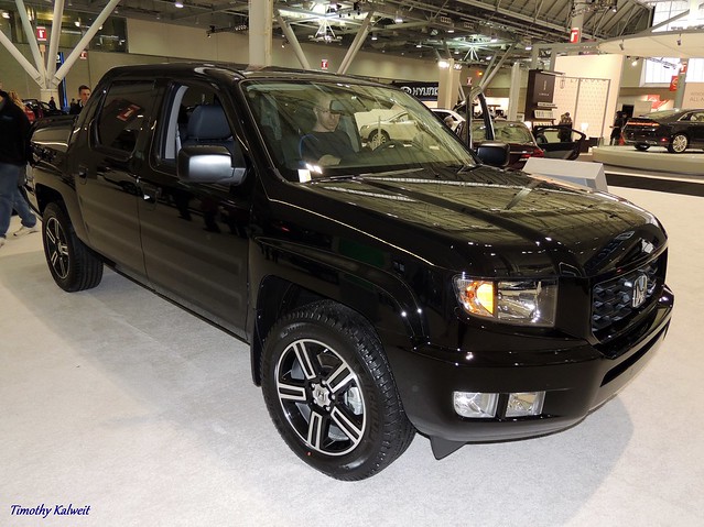 auto show new england black up car boston truck honda expo pickup pick ridgeline i4 v6 2013