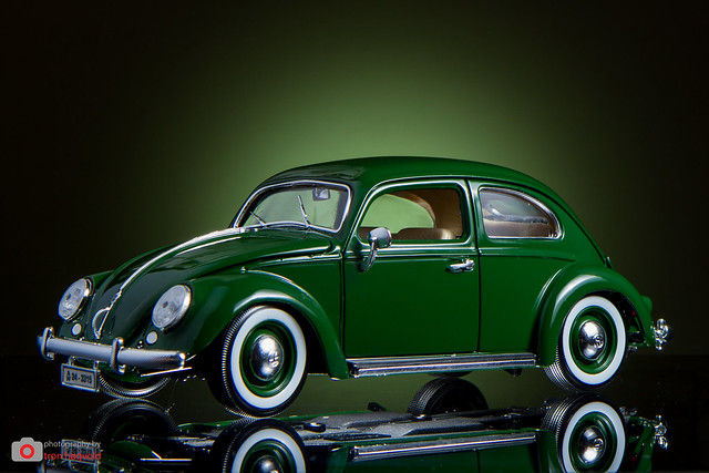 green 1955 vw volkswagen beetle gel 580ex burago gridspot ettl strobist gamilight yn622c yn568ex