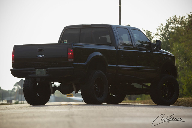 sunset ford 2004 truck canon diesel clean 70200 bmf sct lifted tuned f250 procomp micheythompson