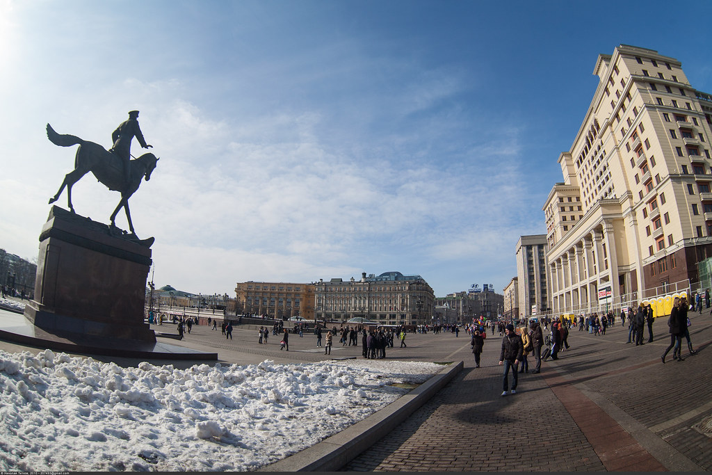 :   (Manezhnaya Square, Moscow)