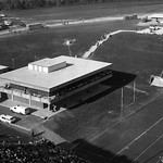 Finley Fieldhouse, aerial shot; circa 1970