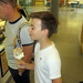 Felix Enjoys his Ice Cream at Ice Cream Counter in Cornell Dairy Bar in Stocking Hall