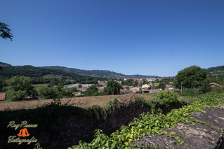 Vista desde la Rectoral de San Juan de Amandi, Villaviciosa, Asturias, España