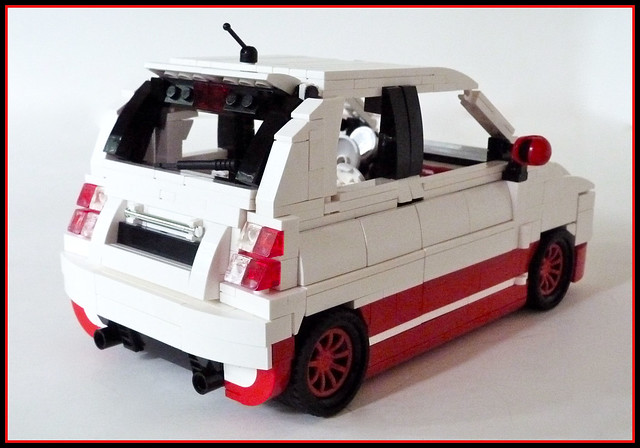red white car europe european lego fiat 500 build martins challenge lino 2012 lugnuts hatchback abarth orderbynumbers