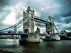 Tower Bridge with Olympic Logo