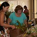 Bidders picking up their plants for checkout