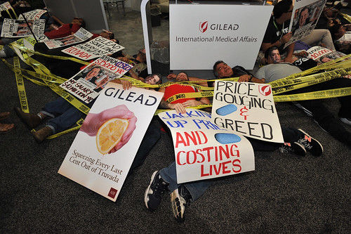 Protest at International AIDS Conference