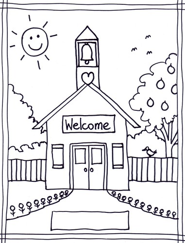 back to school clipart free black and white - photo #28