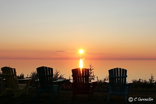 SUNSET OVER  ST. LAWRENCE RIVER  |   REFORD GARDENS   |   GASPESIE  |  QUEBEC   |  CANADA