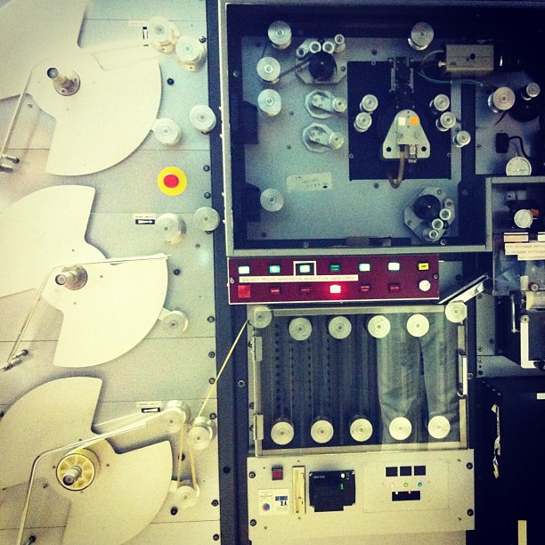 Tour of BFI Archive - wet gate optical printer