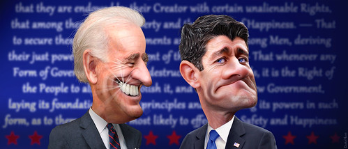 Biden vs. Ryan - Post debate psych by DonkeyHotey, on Flickr