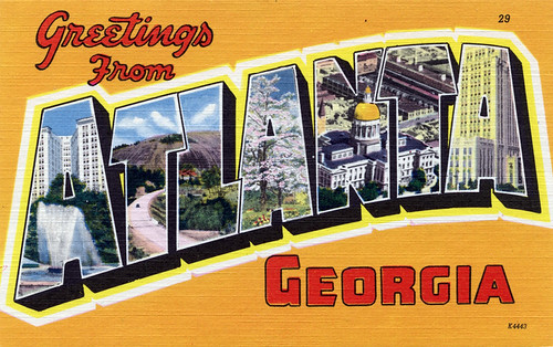 Greetings from Atlanta, Georgia - Large Letter Postcard