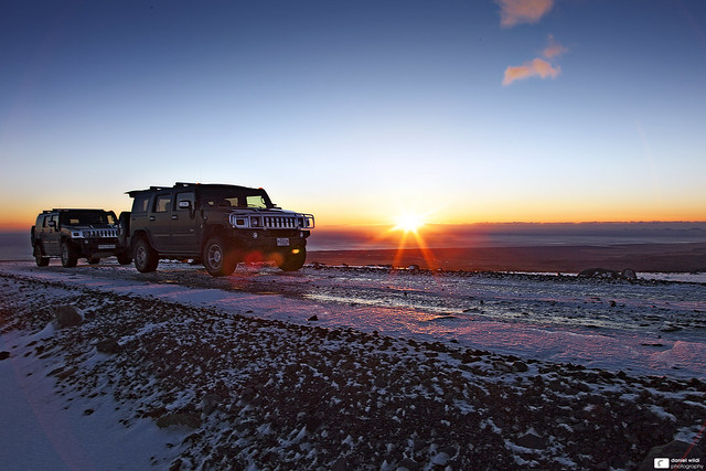 sunset cold nature car clouds landscape iceland glacier vehicle hummer h2 2012 hummies conveyance danielwildiphotography
