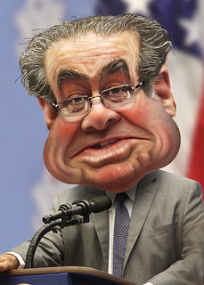 From http://www.flickr.com/photos/47422005@N04/8274860063/: Caricature - Antonin Scalia