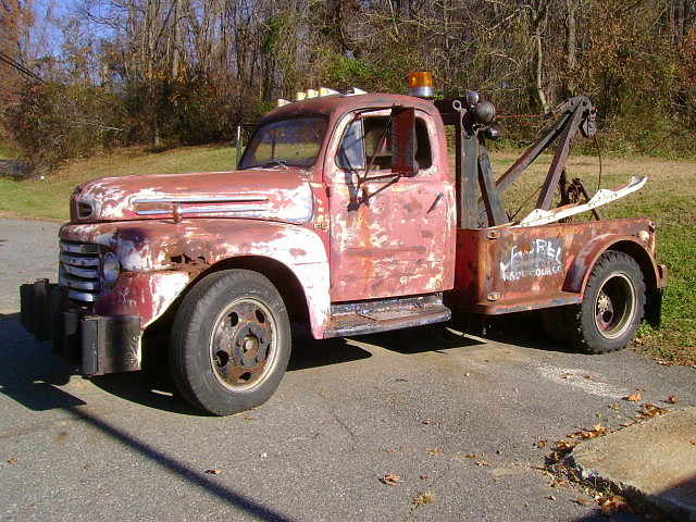 ford 1948 truck rust f5 1950 towtruck 1949 patina wrecker davidsonvillemd