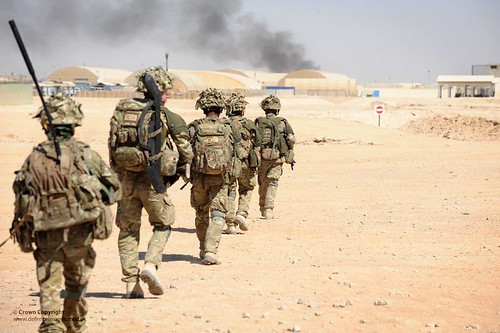Soldiers Patrolling in Afghanistan