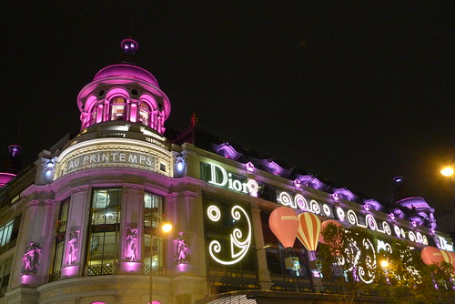 Vitrines de Noël Dior au Printemps - Paris, novembre 2012