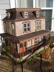 The Lily Victorian Dollhouse (minis on the edge) Tags: stones corona greenleaf dollhousekit minisontheedge creativepaperclay tracytopps customdollhouse minisontheedgecom 1inchscale112thscale