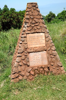 Michael Grzimek monument at Ngorongoro Crater  in Tanzania-01 1-22-12