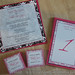 Watermelon Pink & Black Damask Wedding Invitation, Table Numbers and Favor Tags <a style="margin-left:10px; font-size:0.8em;" href="http://www.flickr.com/photos/37714476@N03/8433977348/" target="_blank">@flickr</a>
