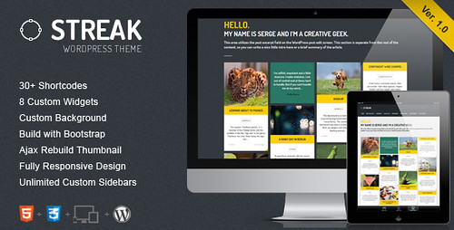 Streak - Responsive WordPress Theme - Ti by ZERGE_VIOLATOR, on Flickr
