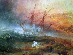 JMW Turner, Slave Ship, detail of ship