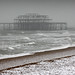 Brighton beach in the dead of winter