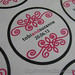 Hot Pink & Black Flourish ornament Custom Wedding Favor Labels/Stickers <a style="margin-left:10px; font-size:0.8em;" href="http://www.flickr.com/photos/37714476@N03/8433983644/" target="_blank">@flickr</a>