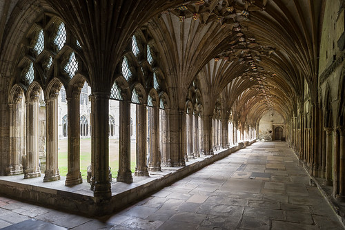cloister, Canterbury Cathedral, Canterbu by Xavier de JaurÃ©guiberry, on Flickr