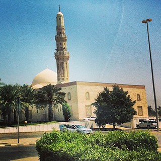 #mosque #مسجد #islamic #green #blue #sky #landscape