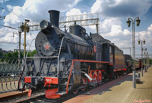 Soviet E-class Steam Locomotive Er766-11.   766-11. ©  Peer.Gynt