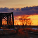 Rail Bridge at Sunset