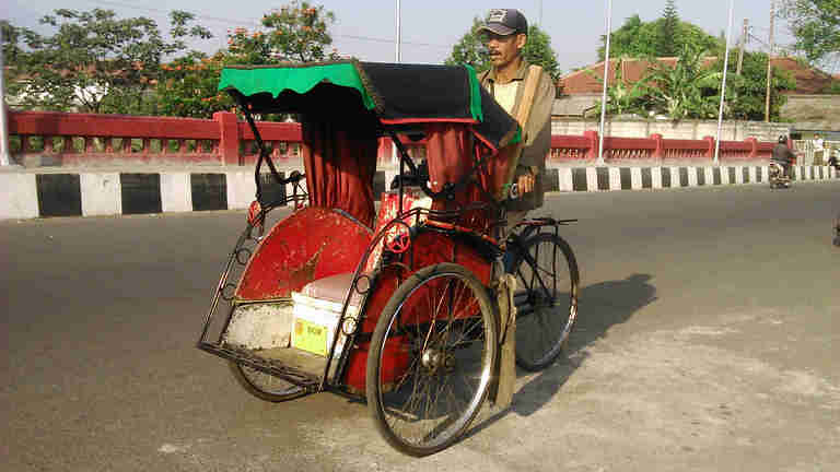Becak di Bogor