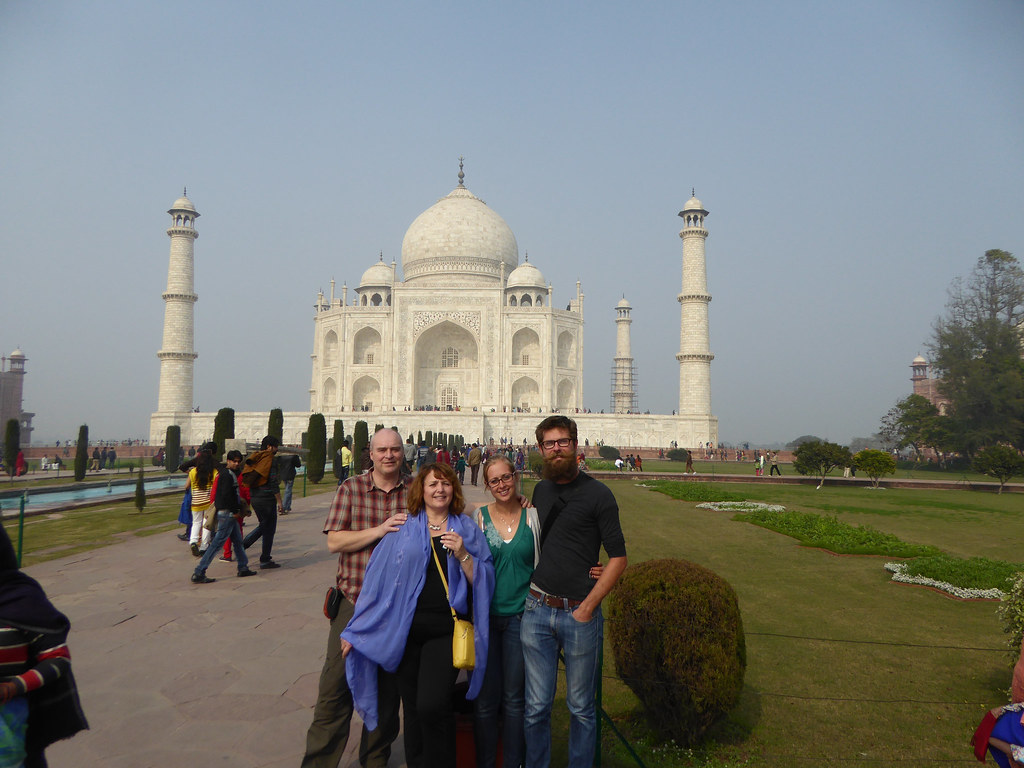The whole gang at the Taj