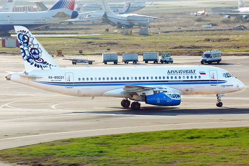 Moskovia Airlines, RA-89021, Sukhoi Superjet 100-95B ©  Anna Zvereva