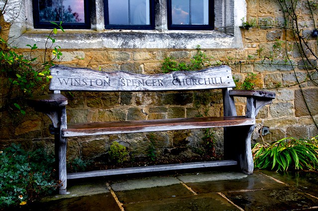 Winston Spencer Churchill - Bench at Chartwell, Kent