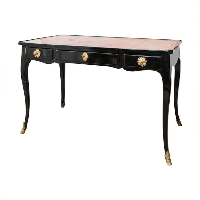 French Antique LOUIS XV style Lacquered Partners Desk