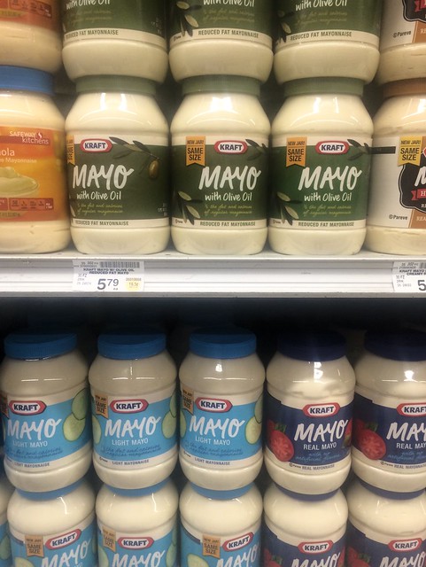 Stacks of Mayo Jars at Safeway: I Hate Mayo