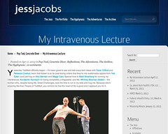 My Intravenous Lecture | Jess' Juxtapositions (20130426)