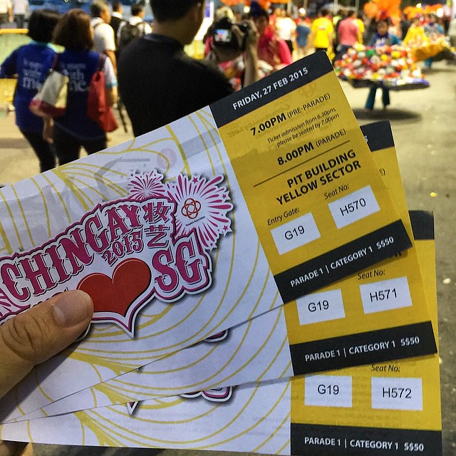 CHINGAY 2015 妆艺 WE ❤️ SG SPECIAL SG50 EDITION • CHINGAY PARADE 1  Attending this grand event with Stanley (@stanley_chee) & Ernest (@412.am).  Thanks @sgig for the tickets! 🙏😊