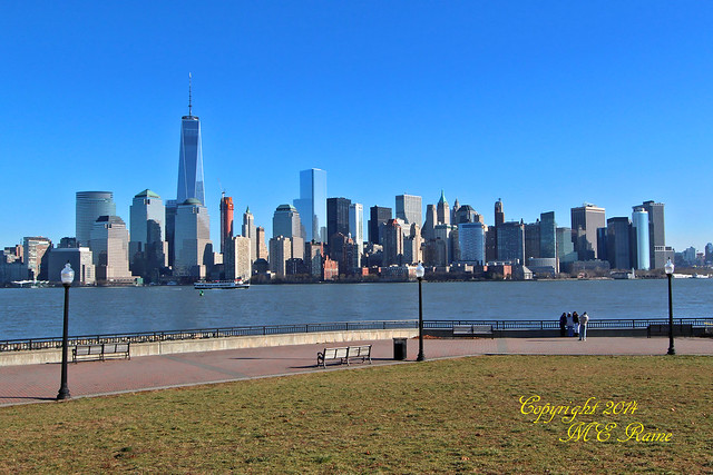 Freedom Tower & Downtown Manhattan Skyline View from North Field (Photo #26 of LSP Series) of Liberty State Park (Jersey City, NJ)