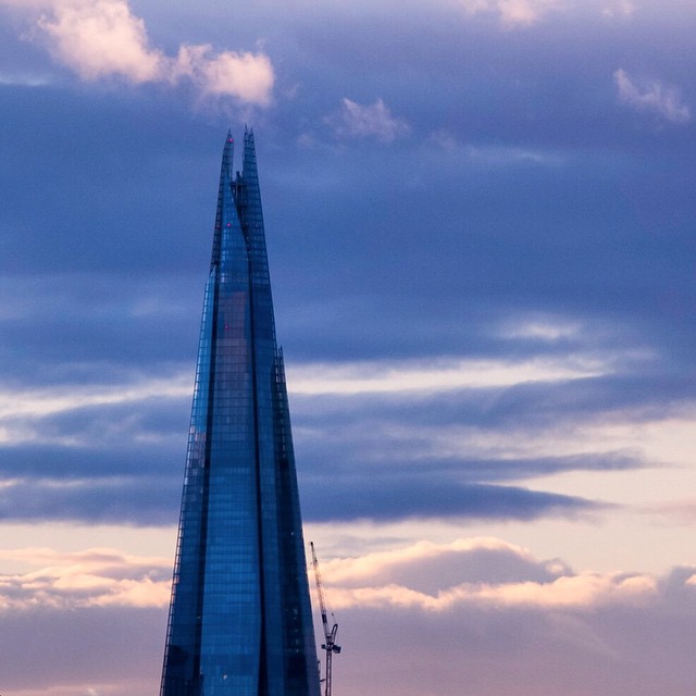 Shard Series 34 : Deep Blue  Its over 4 months since I posted one of these shots but the sky was very pretty this evening. Hope youre all enjoying the weekend.   Taken with my Olympus EPL-1  #london  #londonphoto #gf_uk   #citybestpics #cityofcities #gl
