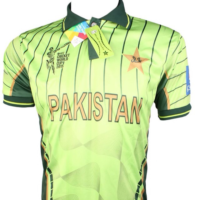 Got my official Pakistan team kit for the Cricket World Cup 2015. #pakistan #cricketteam #OfficialKit #CW2015 #happy  #proud2bePakistan
