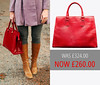 Sale: Brenda Macleod - Jane Red Italian Leather Tote Bag