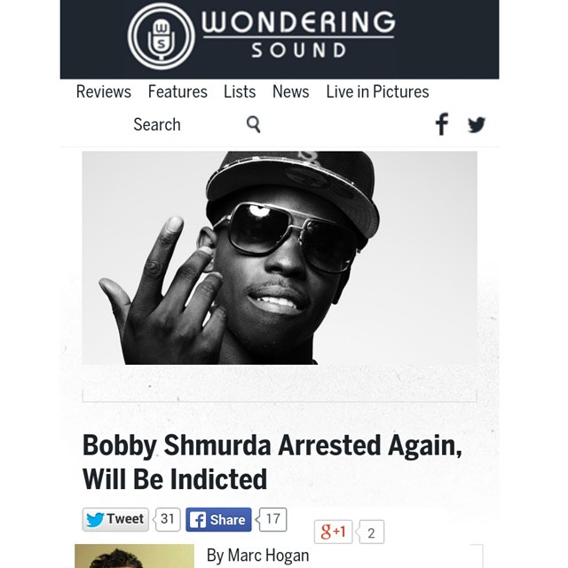 Via @WonderingSound  BOBBY SHMURDA‘s incredible year is coming to a terrible close. The Brooklyn rapper, whose “Shmoney Dance”-spawning “Hot N***a” is one of our 75 Best Songs of 2014, has been arrested yet again, and he’s about to be indicted.  New York