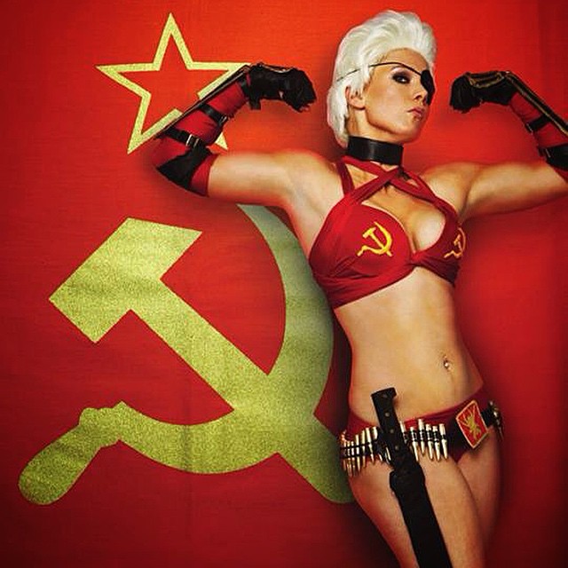 Dont mess with Mother Russia, especially when shes this bad ass!  Amazing Cosplayer @_tonidarling perfectly encapsulates the awesomeness of this Kick Ass baddy!  This is a throw back to a shoot we did last year. #motherrussia #kickass #kickass2 #cosplay